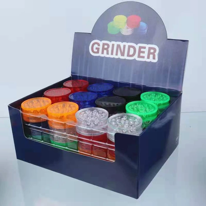 Best selling Small 40mm Acrylic grinder machine tobacco crusher plastic herb grinder smoking accessory