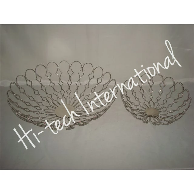 Dishes - Baskets - Iron Wire Mesh - Convenient - Decorative - High Quality - Multi Purpose - Handmade - Hi-tech International