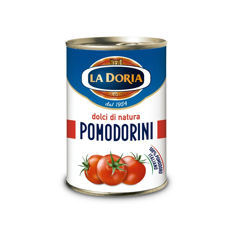 Top Quality 100% Italian La Doria Cherry tomatoes in easy-open cans 24x400g Steamed Processing For Export