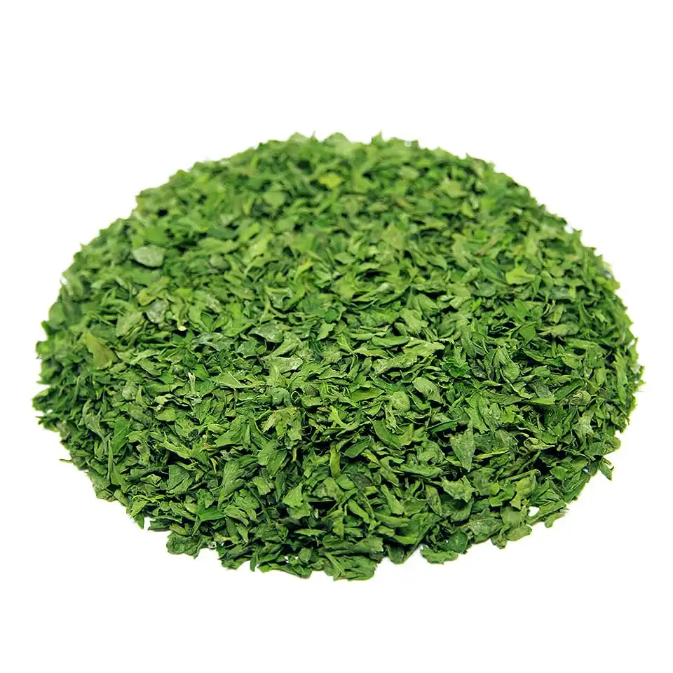 parsley leaves green color no ash content no admixture no dark leaves no impurities high quality no stem fresh crop Petroselinum