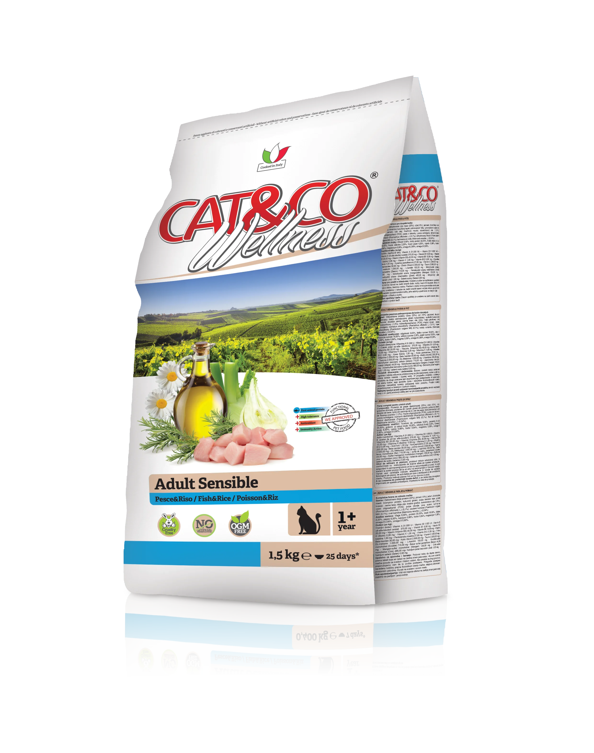 New Product - Fish Dried Proteins Content Adult Cat Food for Cat Wellness 0.4kg