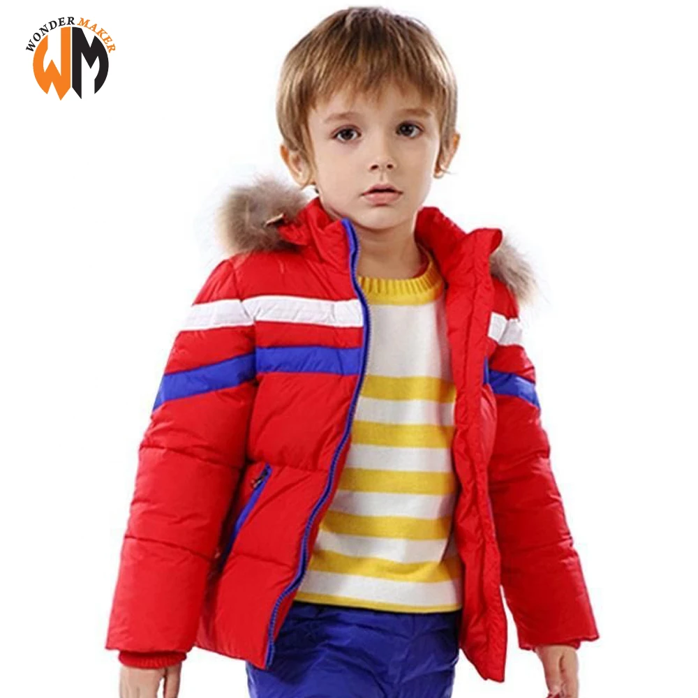 Fashion Big Hooded Zipper Warm Children Bomber jacket Kids Puffer Jacket