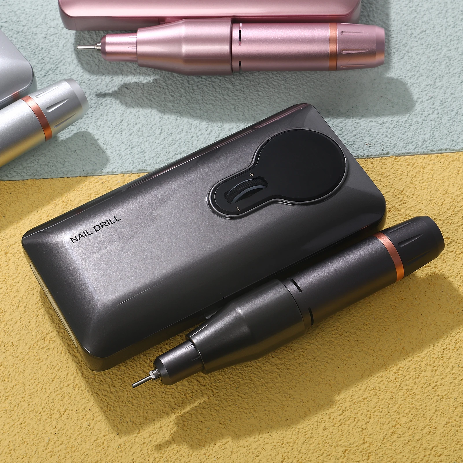 OEM/ODM Private Label 35000rpm Portable Brushless Smart Display Motor Mini Cuticle Drill Nail Machine With Bit Set