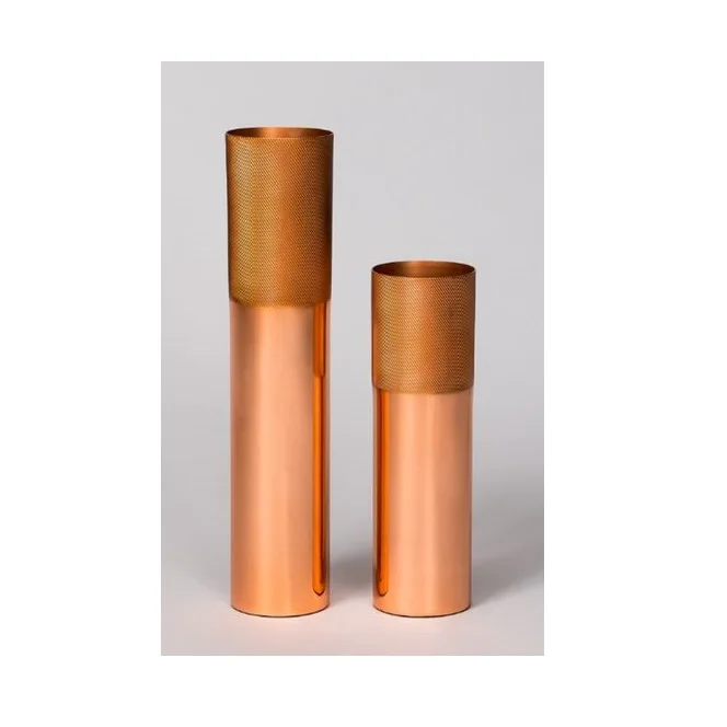 Amazon best seller copper Tube Vase Creative Living Room Home Decoration Flower Vase copper Vase from Indian supplier