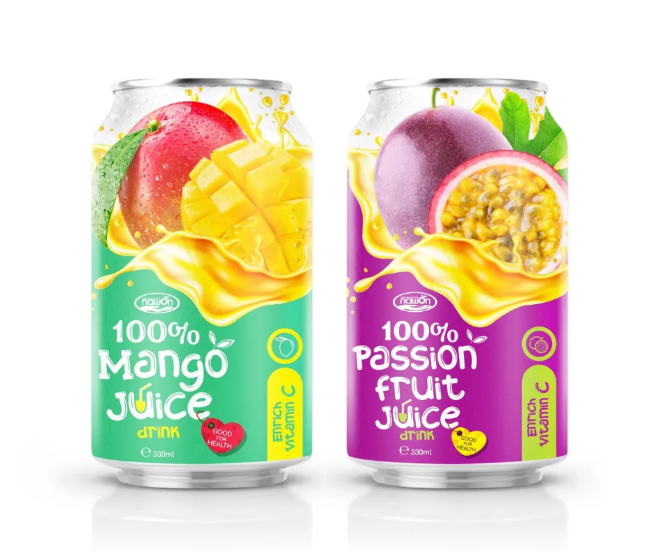 ISO GMP 330ml 100% Healthy Mango Juice 100% Fruit Juice Free Sample Fruit Juice Manufacturer OEM