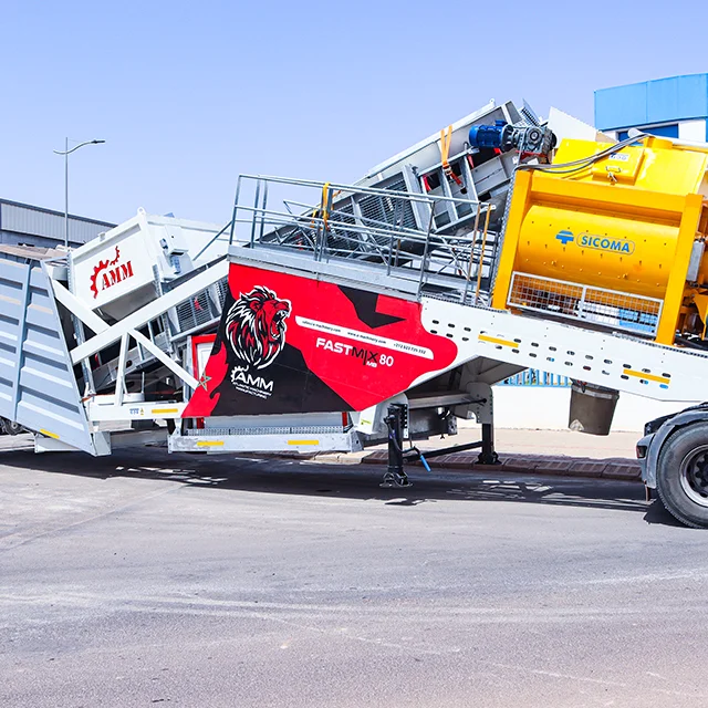 FASTMIX 100MD Mobile Concrete Batching Plant For Sale Manufacturer Price After Sales Service Concrete Mixing Plant in Africa