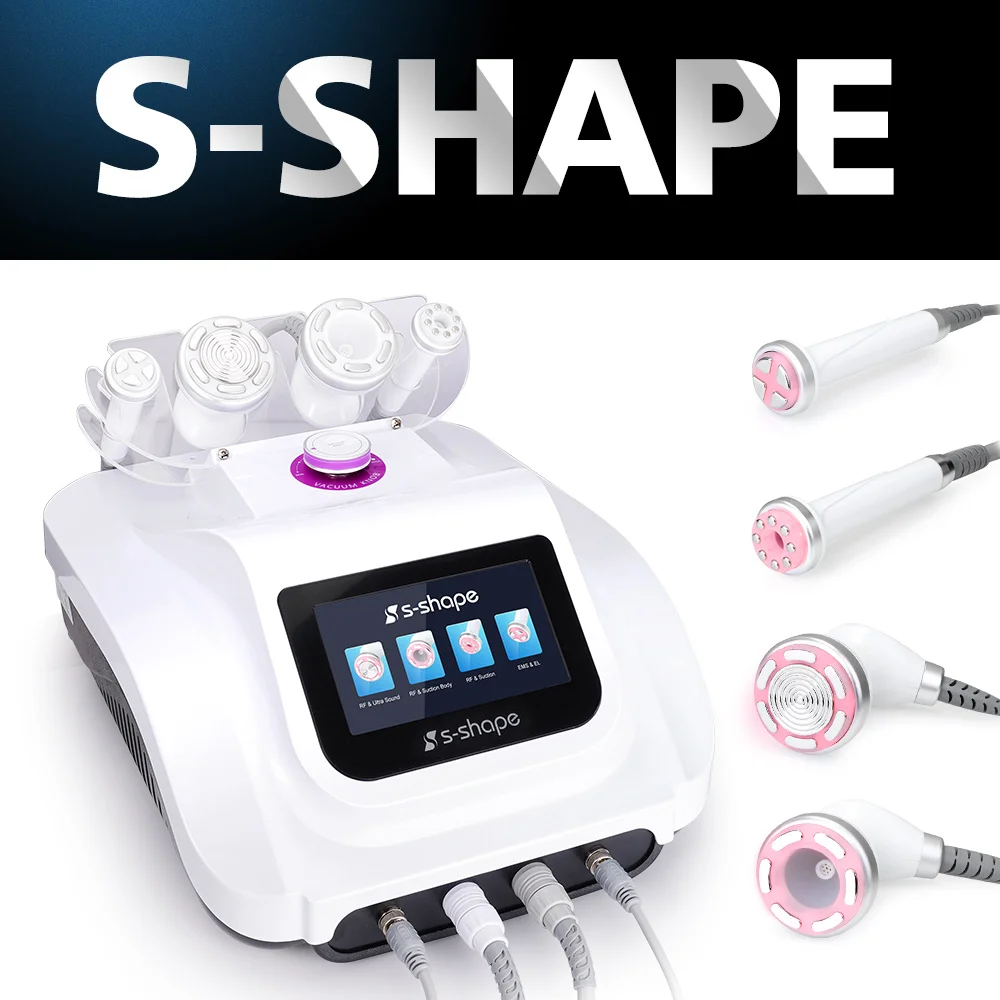 hot sale S shape multifunction Skin Personal body contouring machine cavitation 30k ultrasonic cavitation slimming machine