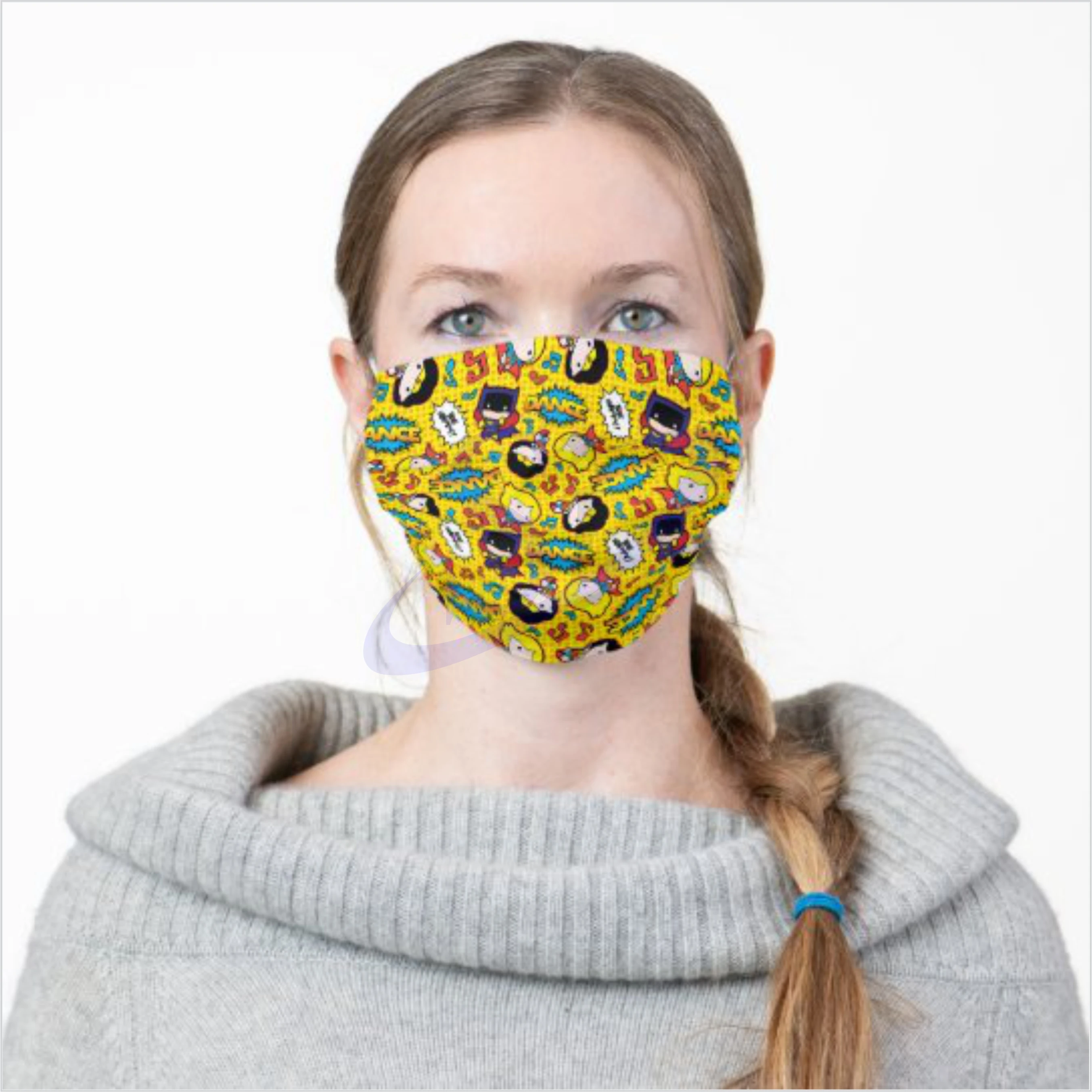 Wholesale customize LOGO Face Maask Printing Party Reusable Cotton Custom black Face Mask