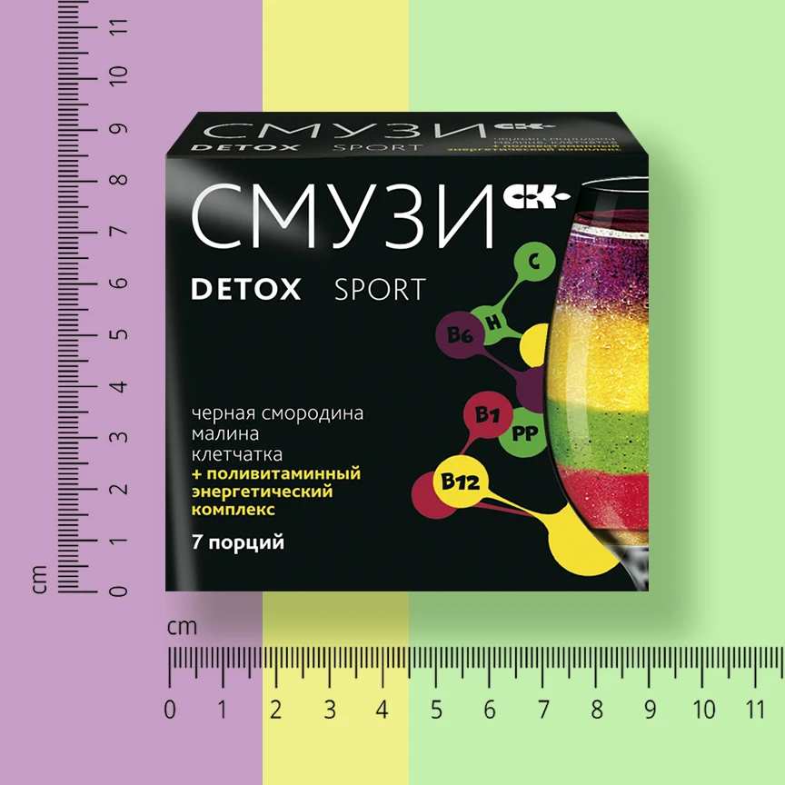  Лечебная добавка коктейль для мгновенных напитков Prebiotic «Detox Sport» очищения и похудения с