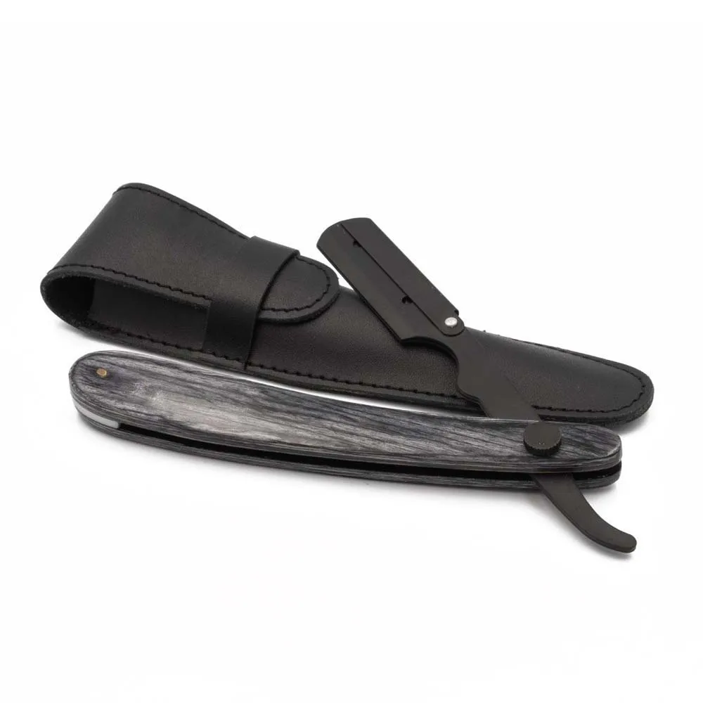 Straight Edge Barber Razor for Close Shave - Professional Barber Razor for Men, Straight Razor Kit, navajas de barber