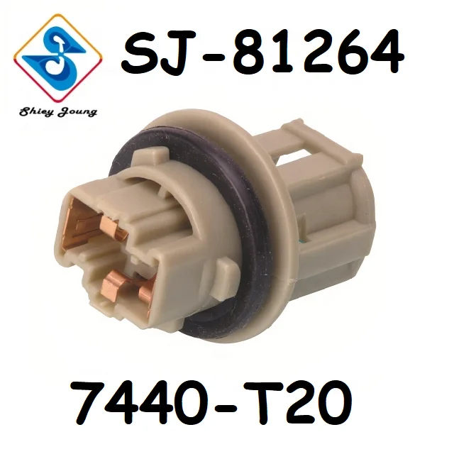 Single Contact Lamp Socket 1 Pin Auto Connector 7440 T20 Bulb Single Contact Pigtail Lamp Socket