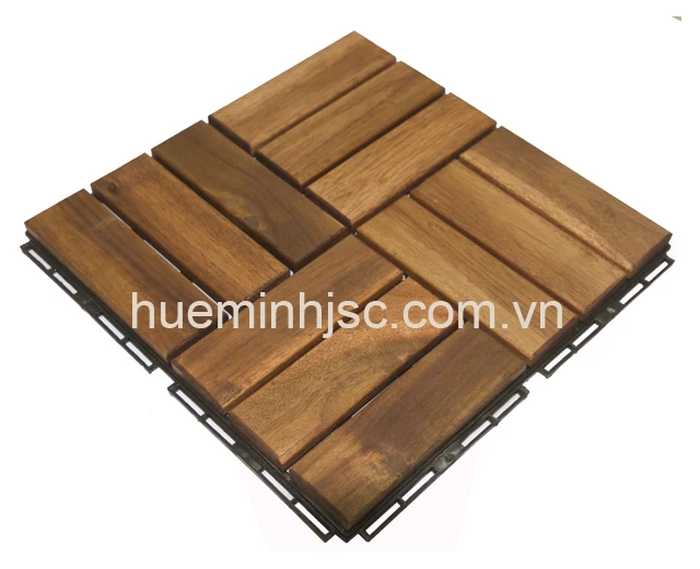 Euro standard Acacia wooden decking tiles with plastic base 300x300mm competitive price wood deck tiles cheap