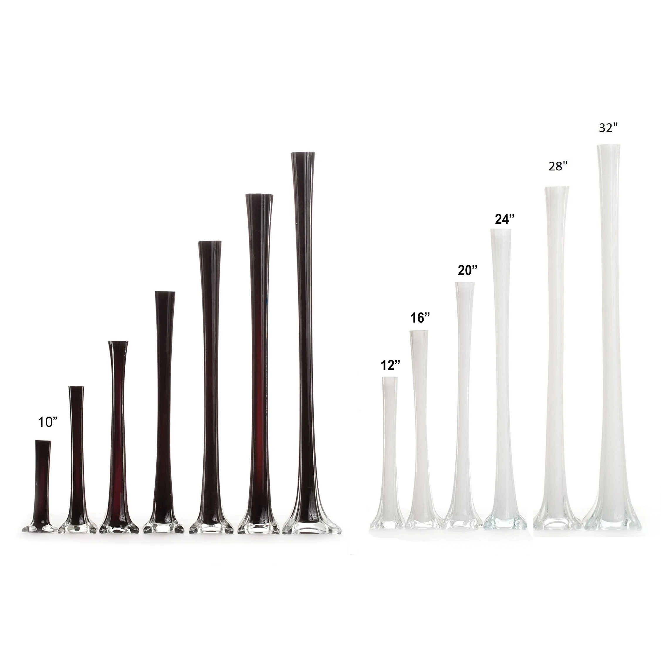 Wedding Big Cylinder Vases and Centerpiece Round Cylinder Glass Vase