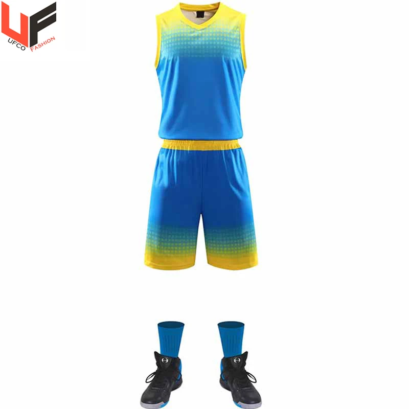 Men Basketball Uniform Set High Quality Best Selling Cheap Price Sublimation Printing Basketball Uniform Youth Sizes Custom
