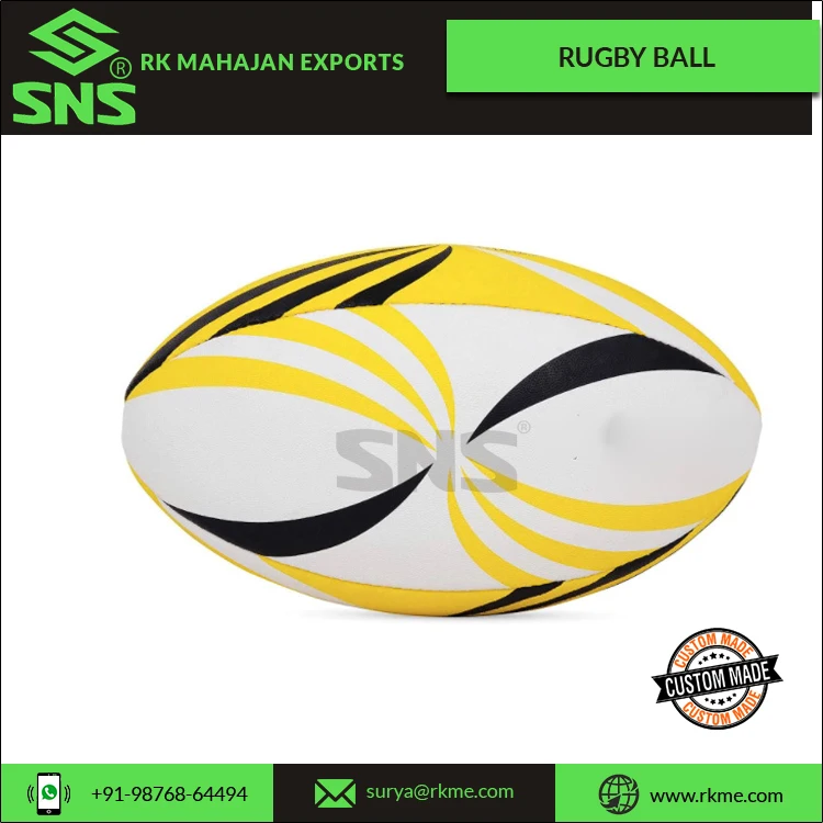 Изготовленный На Заказ латексный регби-мяч с высоким воздушным удержанием 4 слоя