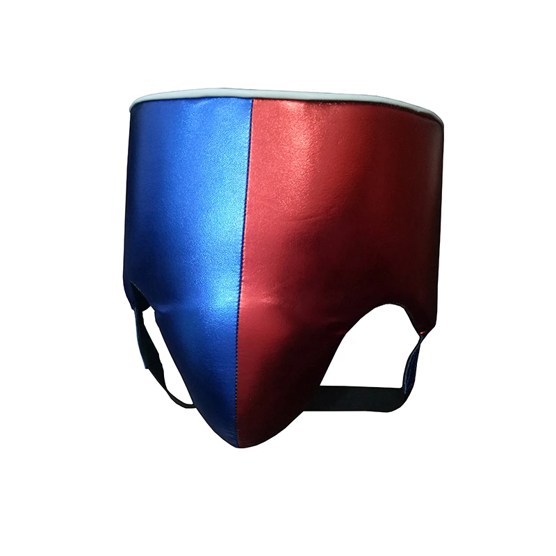 Hot Sale Customized Shiny metallic leather abdominal groin guard for MMA Thai boxing training for Men