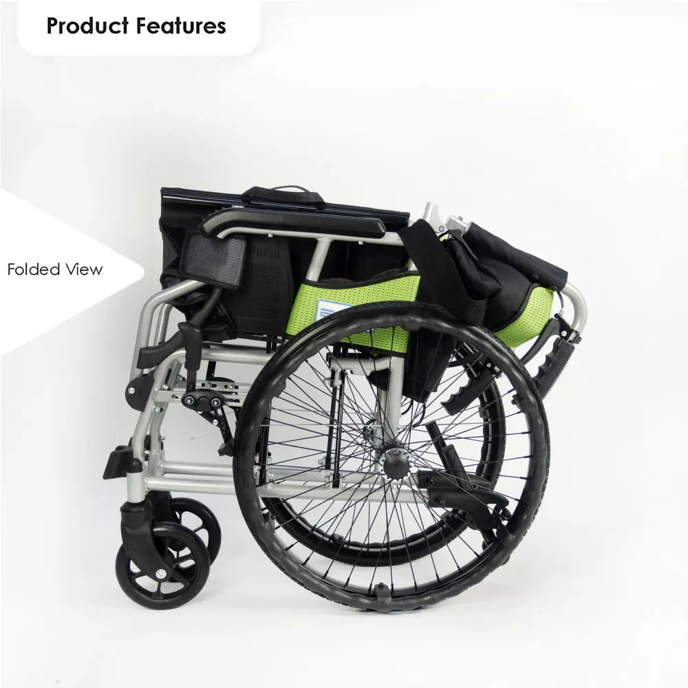 BION Comfy Wheelchair 4G Singapore Brand Lightweight Compact Folding Wheel chair Aluminium Travelling for Elderly