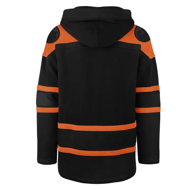 Wholesale Custom Sublimation Team High Quality Ice Hockey Hoodie Jersey Striped Hoodie Heavy Polyester Hockey