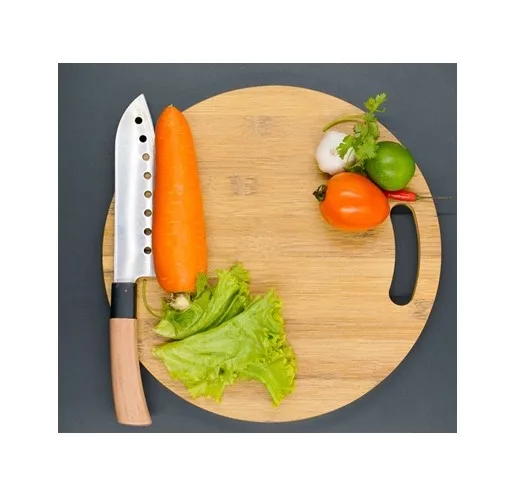 Natural Bamboo Chopping Board Juice Groove Used in The Kitchen 99 Gold Data