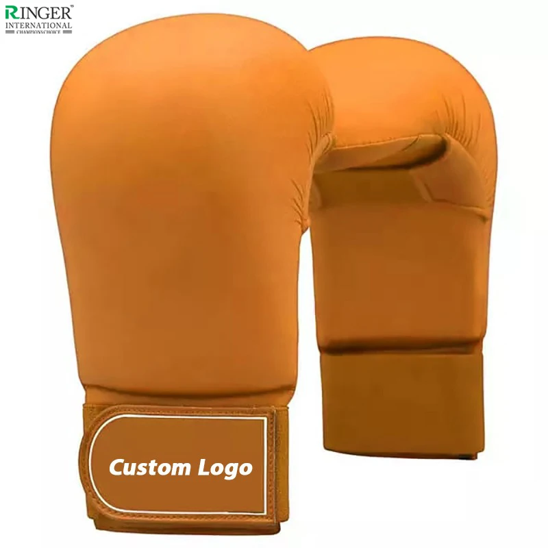 Wholesale Custom Made PU Martial Arts Sparring Punching Gloves Competition Training Karate Mitts For Workout