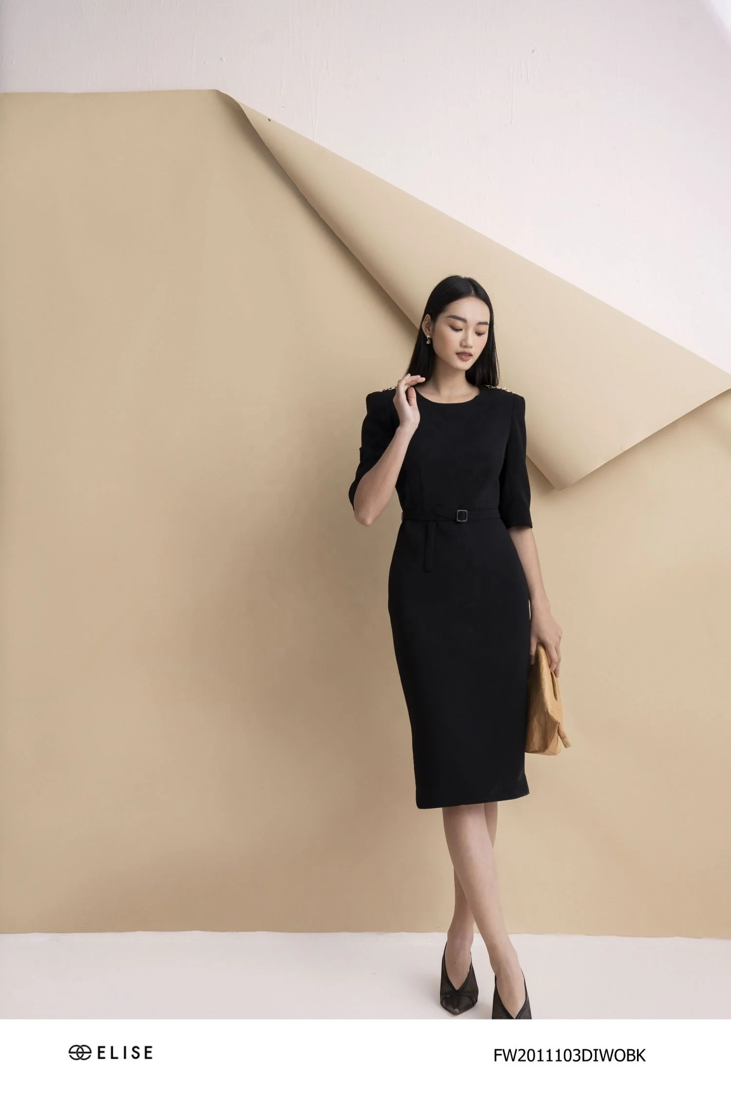 Casual Dresses Black Office Ladies Dress Women Winter Clothes High Quality Fashion Trending 2022 Vietnam Womens Designer Clothes