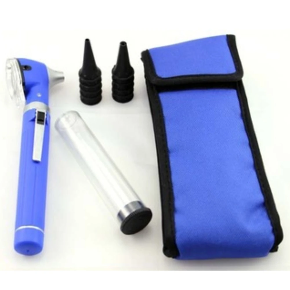 OTOSCOPE MINI FIBER OPTIC BLUE COLOR POCKET MEDICAL ENT DIAGNOSTIC OTOLOGIST SURGICAL MEDICAL DIAGNOSTIC INSTRUMENT      MGI-18