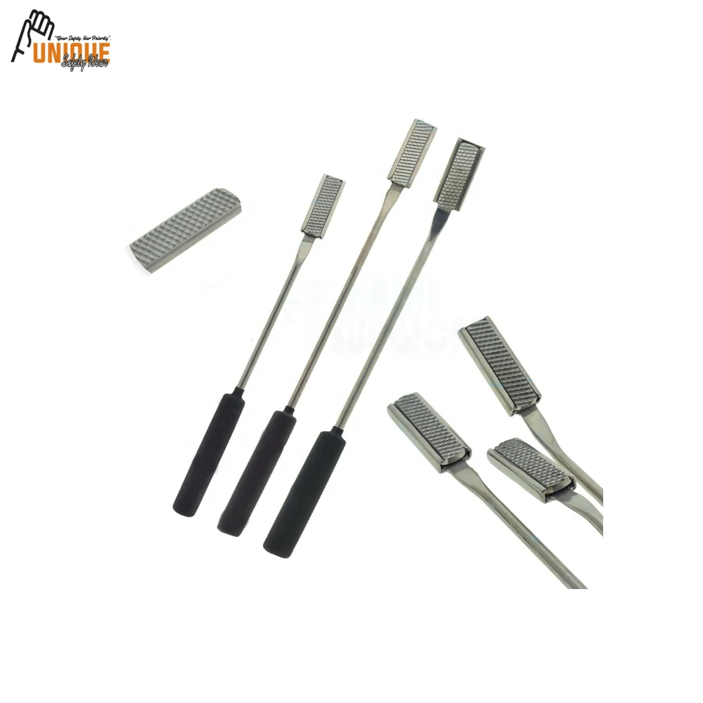 Набор из 3 стоматологических поплавковых рашпилей Equine вниз прямой ветеринарный винт на ручке высококачественный продукт