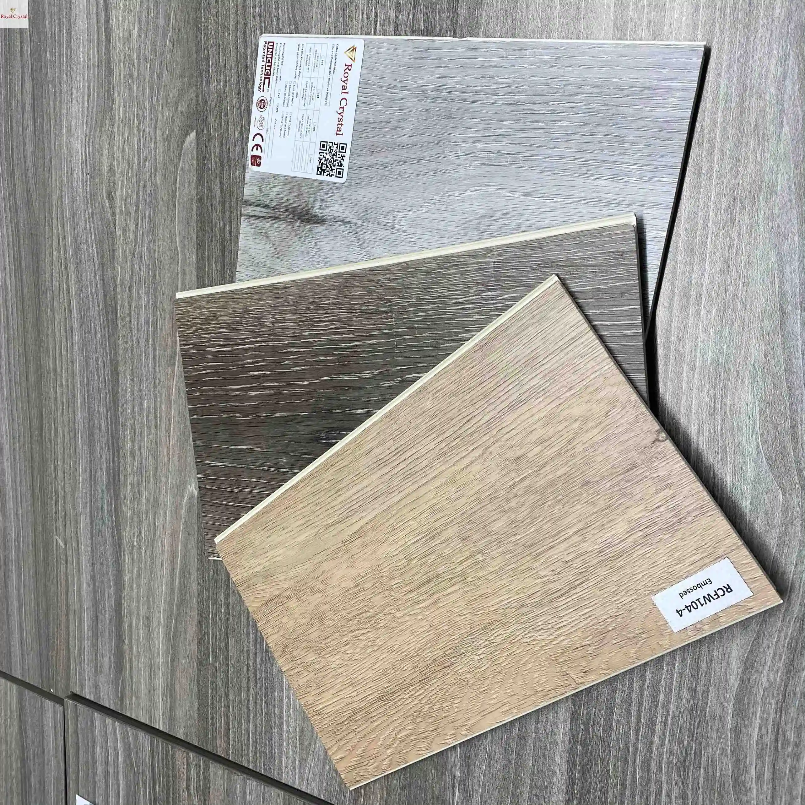 100% pure vinyl Vietnamese SPC Flooring Manufacturers Wear Resistant for Home and Commercial All Bevel Available Soft Padding