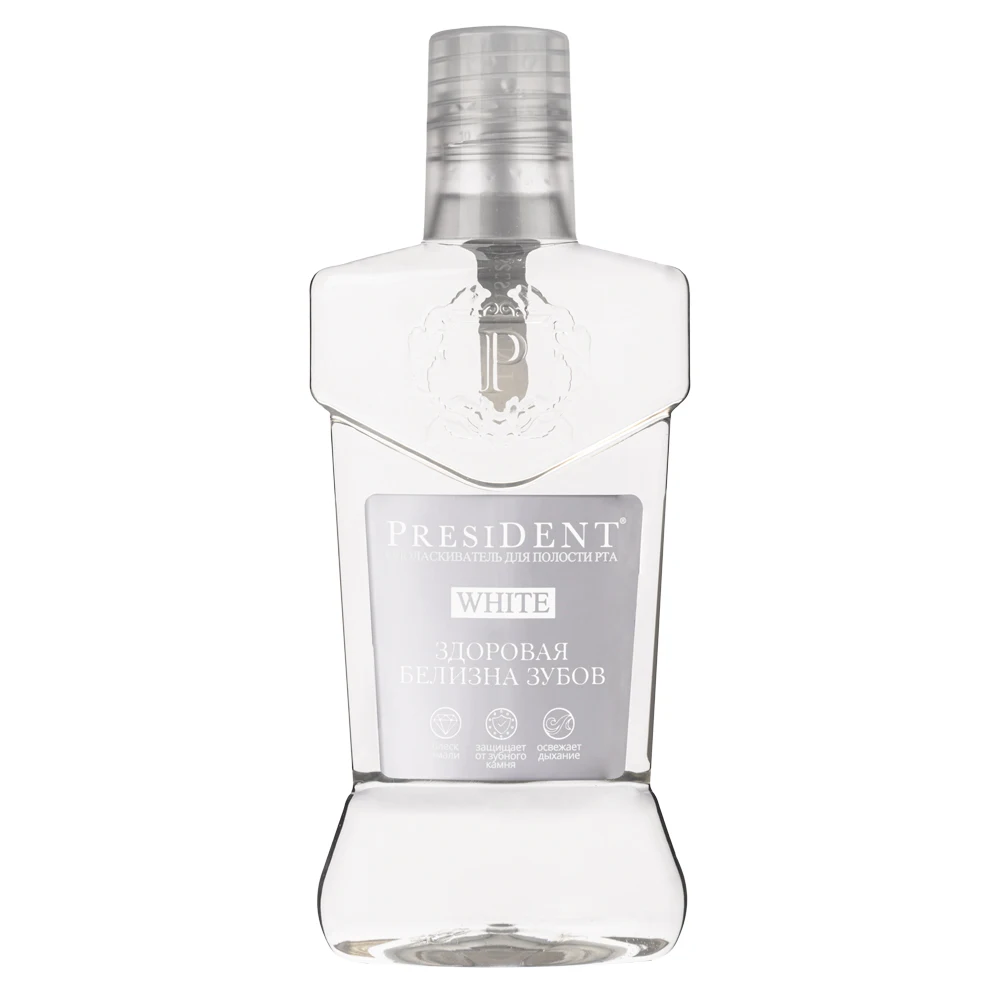 Mouthwash PRESIDENT White 250 ml