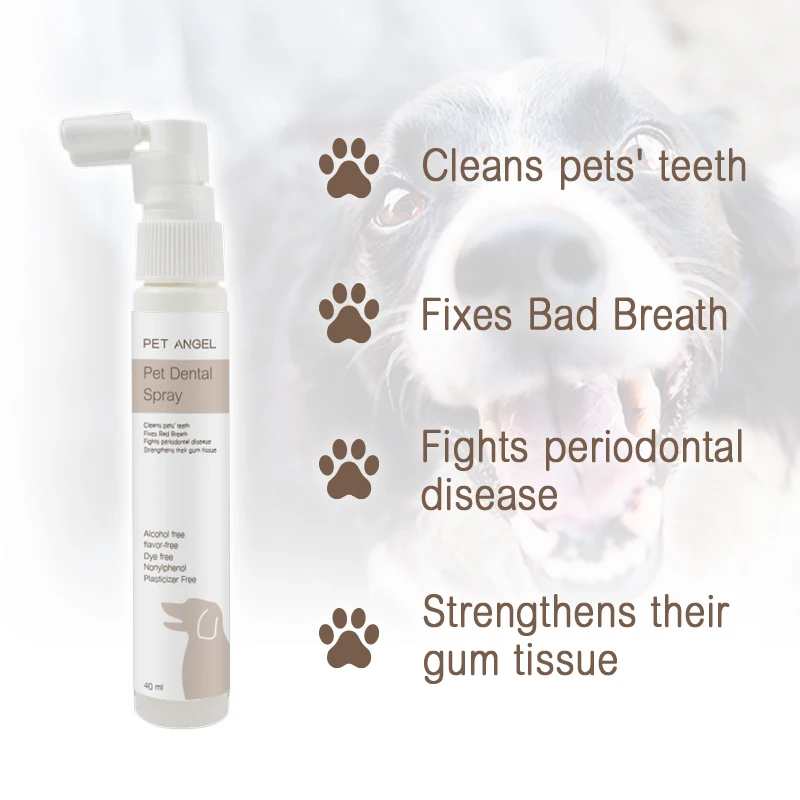 GMP Organic Cat mouth Spray Keep Teeth & Gums Healthy Cat Oral Hygiene Pet Dental Spray 40ml OEM/ODM