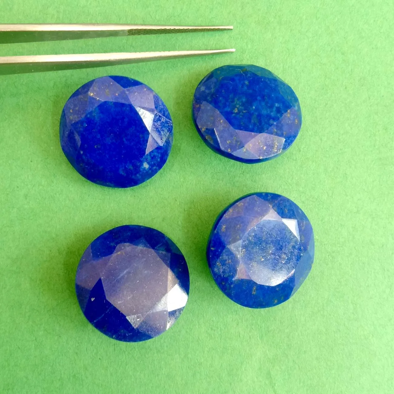 Натуральный Лазурит овальной граненой огранки 7x9 мм свободный драгоценный камень Синий Драгоценный Камень Калиброванный Овальный