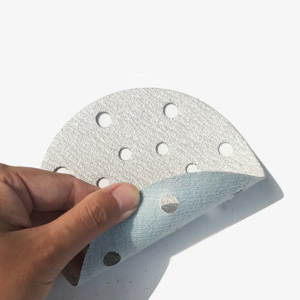 China manufacture konaflex-platinum white  6inch(150mm)with 17 dust holes hook&loop sanding disc