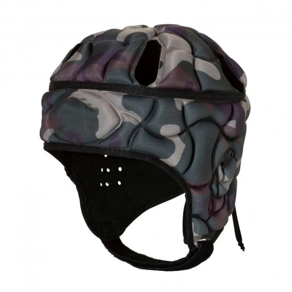 2024 Unisex Soft Shell Rugby Helmet Half Face Safety Protective EVA Padding Adjustable Football Sports Helmets