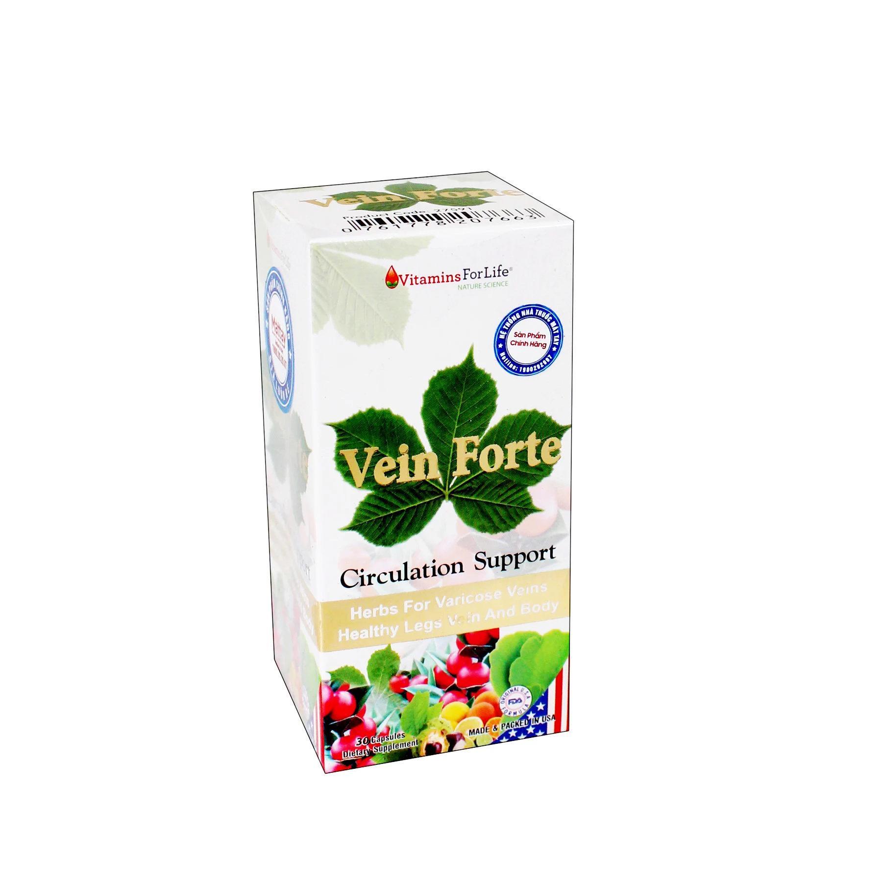 
Vein Forte - Vitamins for life - 60 Capsules - strengthen blood vessels 