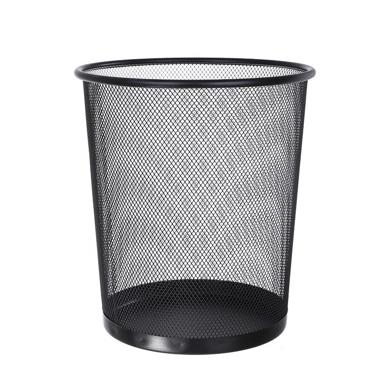 Hot Sale  Metal Mesh Waste Bin Trash Can Waste Basket Garbage Can Metal Trash Bin