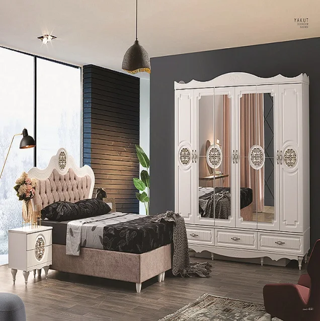 Bedroom Set Luxury Modern A6608 2021 King Size Style Packing Furniture Hotel Design Feature Material Origin Type BELLA General