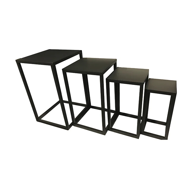 4 pieces metal flower stand