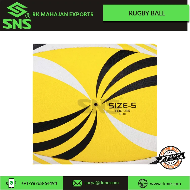 Изготовленный На Заказ латексный регби-мяч с высоким воздушным удержанием 4 слоя