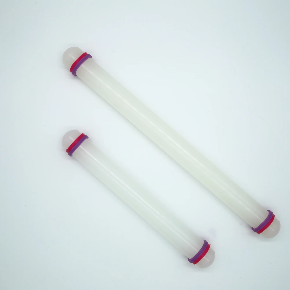 Hot Sale White Mini Multifunctional Cookie Non Stick Kitchen Baking Plastic Rolling Pin