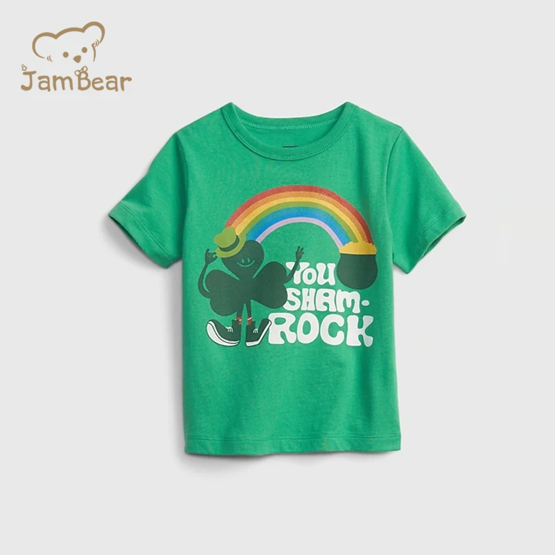 
JamBear Organic Baby Cotton T Shirts Summer Natural Baby T-shirt Buy Kids Print T-shirt Wholesale Children Clothing 