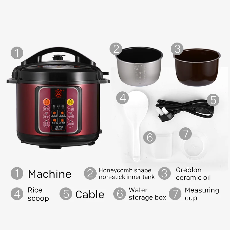 Ouguanxuan завод Красный Универсальный olla arrocera промышленный рейс кохера здоровый рисоварка электрическая