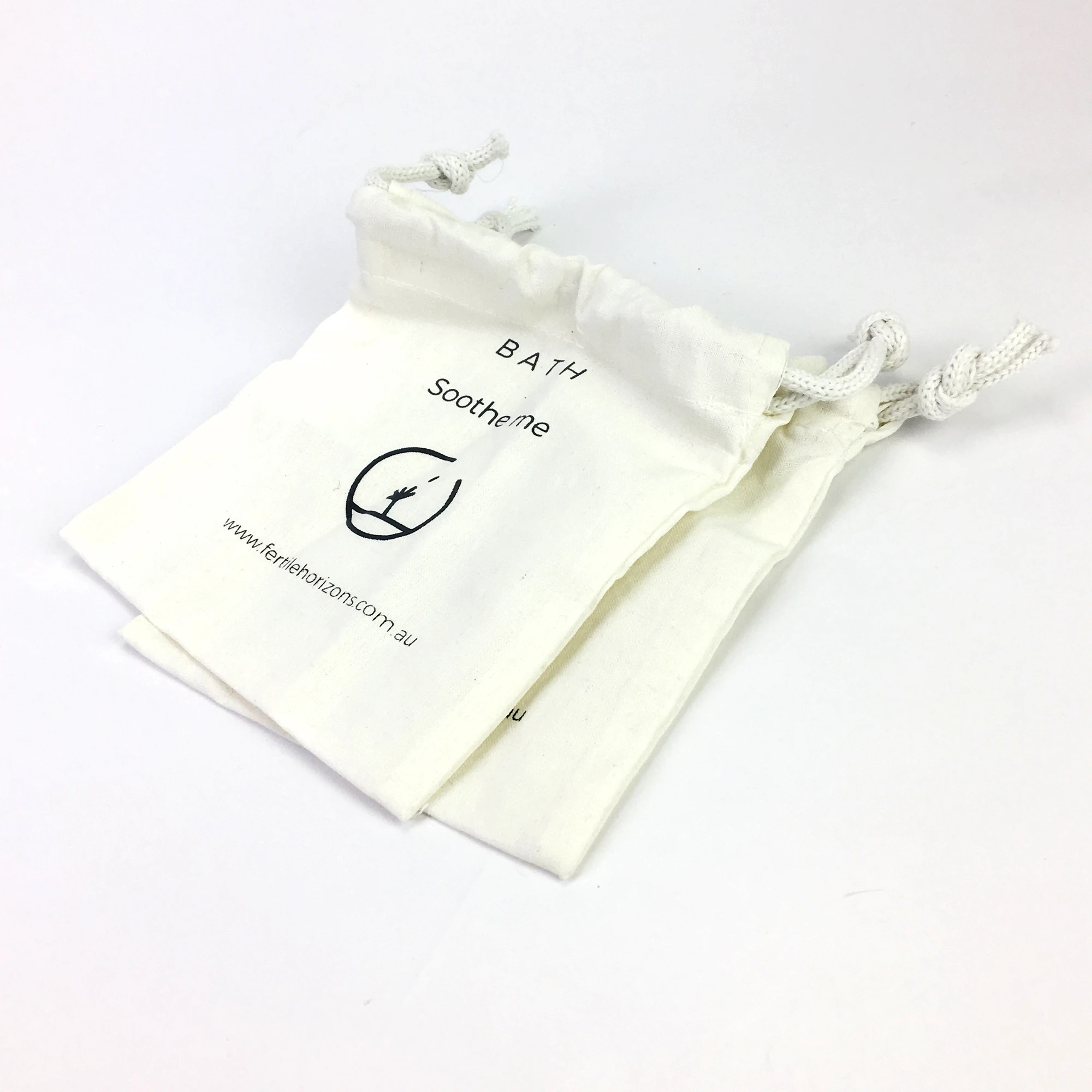 Custom Cotton Bags with Drawstring Produce Bulk Gift Bag Jewelry Pouch for Party Wedding Home Storage