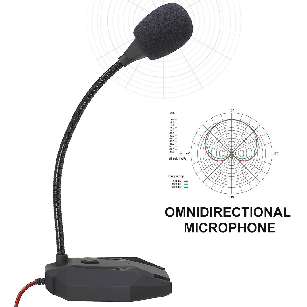 Настольный конденсаторный микрофон с подставкой и Usb-портом