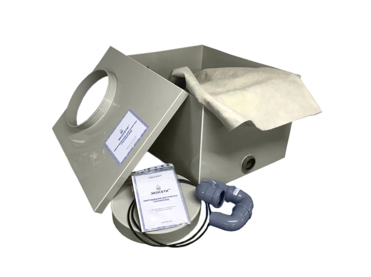 Полипропиленовая пескоструйная ловушка 620*470*370 мм серии OVP 60 «Cleaning-M» для очистки сточных вод