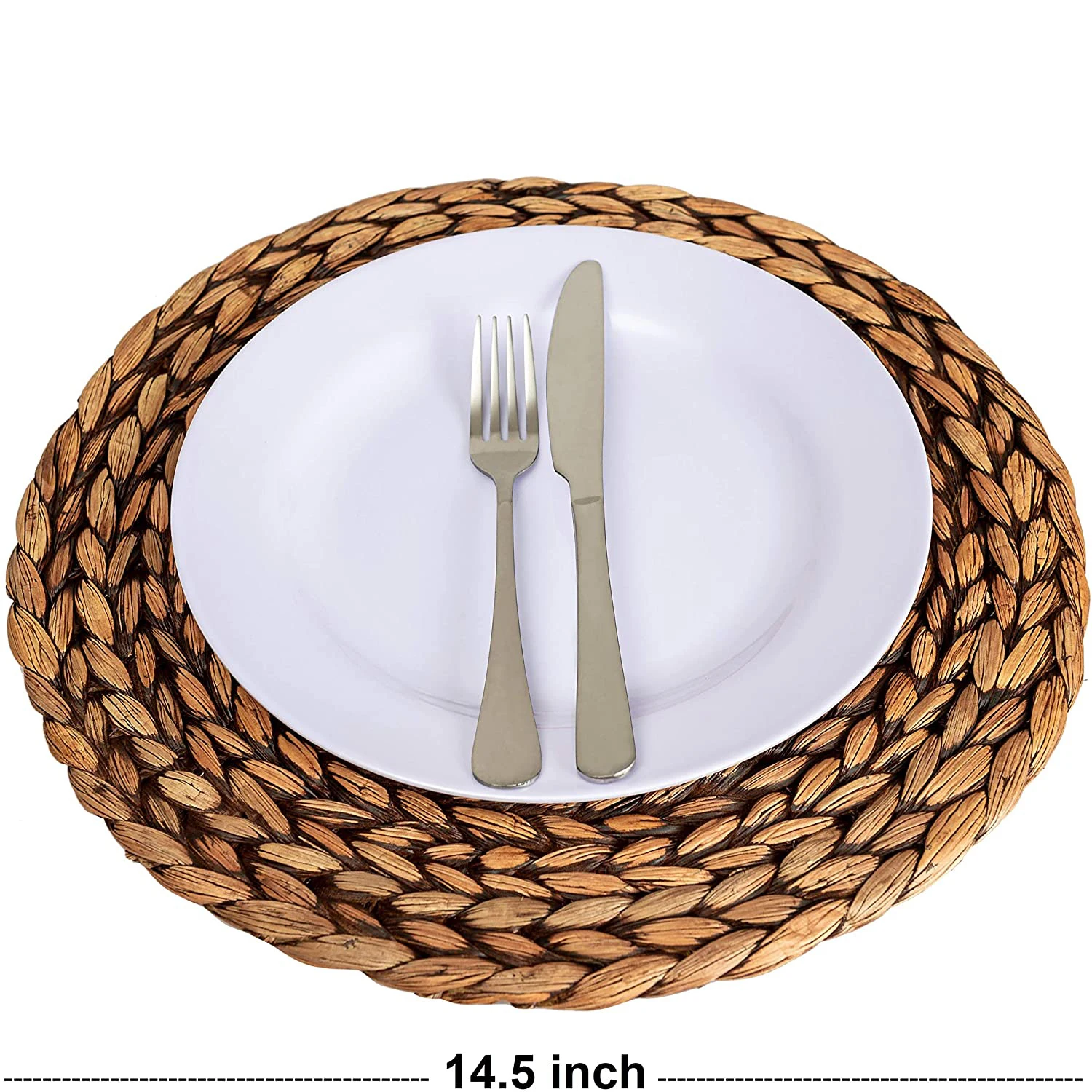 Placemats set of 4 for dining table with water hyacinth material / GK71