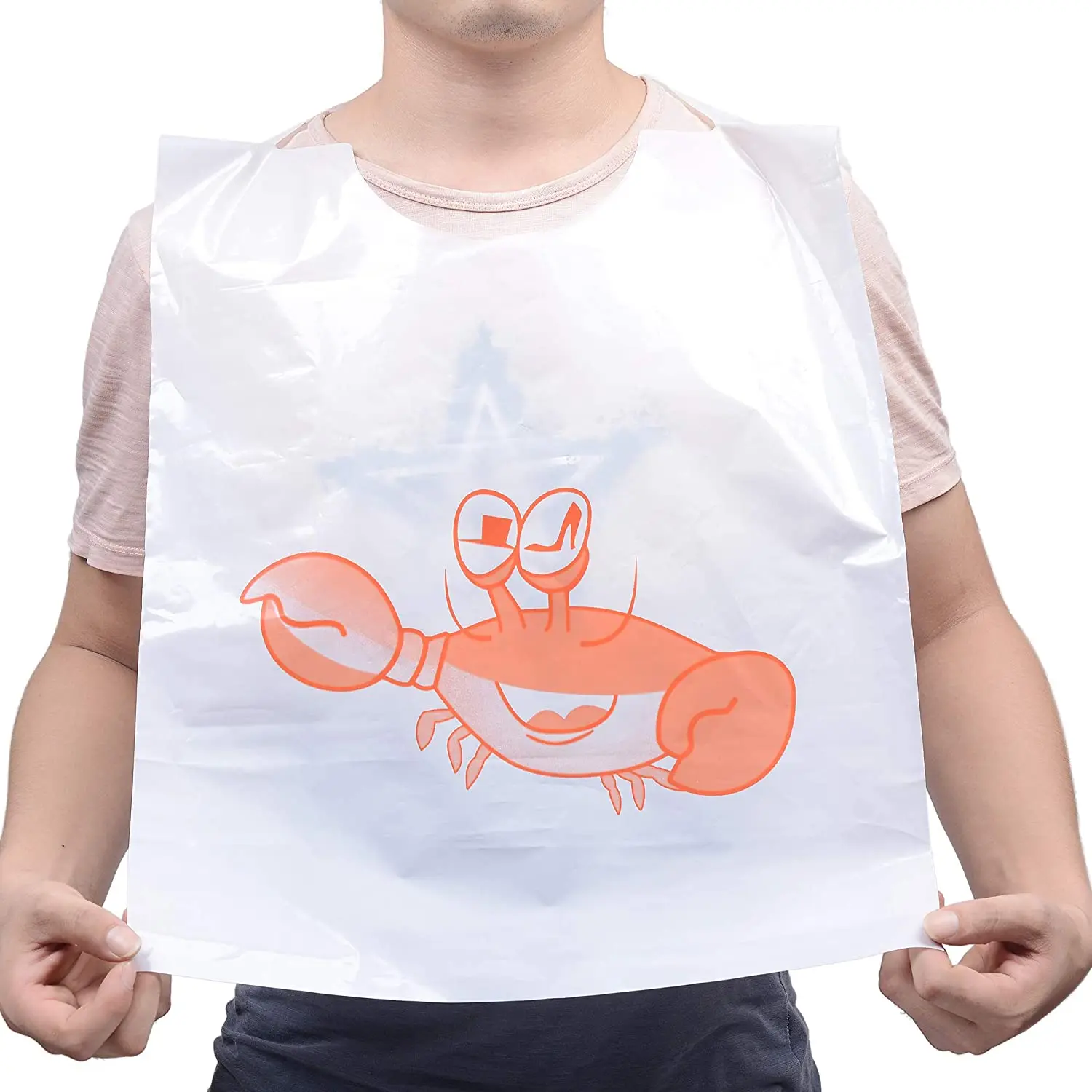 Disposable Plastic Lobster Bibs Crawfish Bibs Crab Feasts Bibs - Keep Clothing Clean Direct from Vietnam Manufacturers Storage