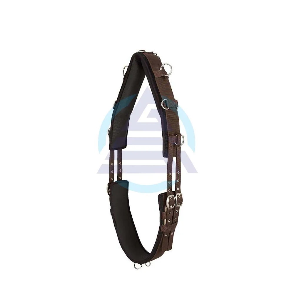 Неопрен подкладка 12-кольцо нейлон Surcingle вождения Верховая езда обучение корде Ступица колеса