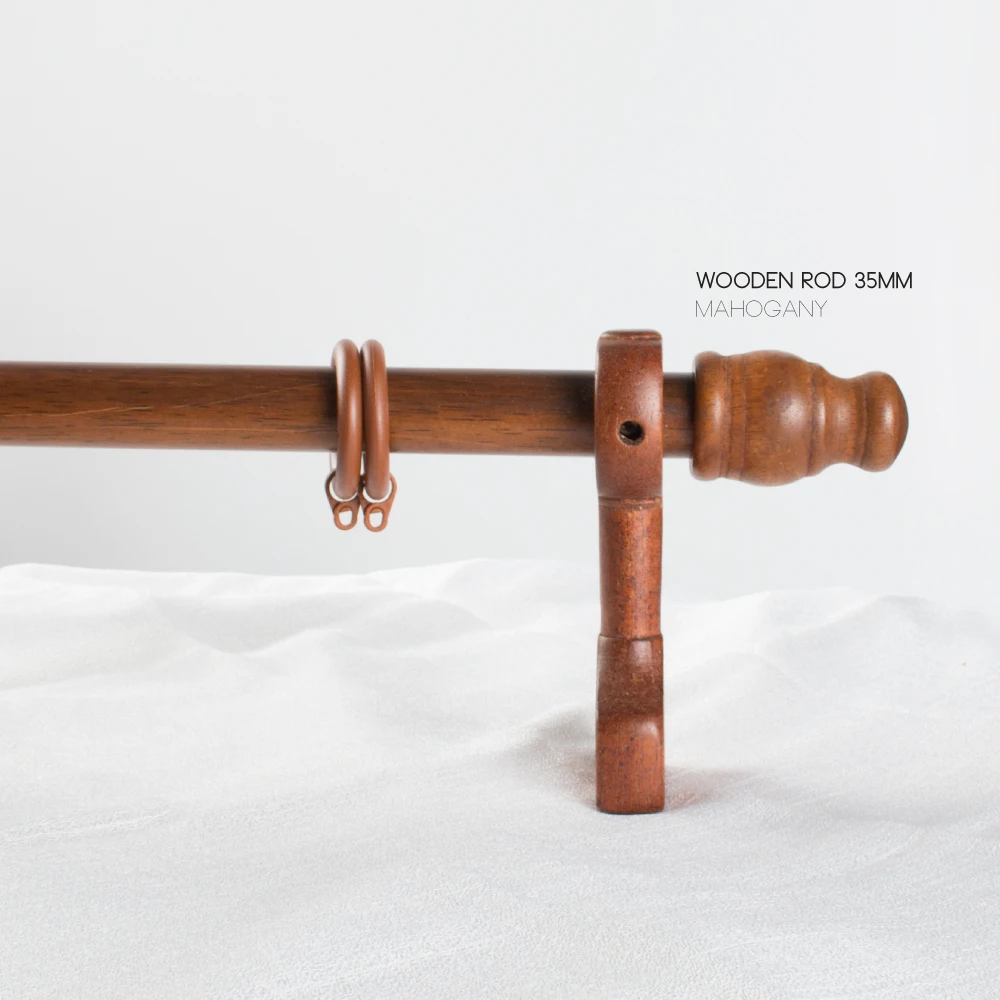 35mm Wooden curtain Rod