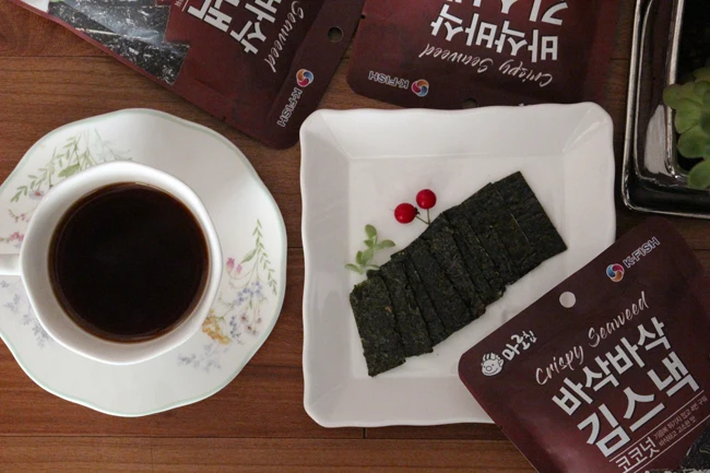 Korean Top Quality Kwangcheon Seasoned Laver Seaweed Crispy Cheese Biscuit Snack in 20g Bag for Children Adult