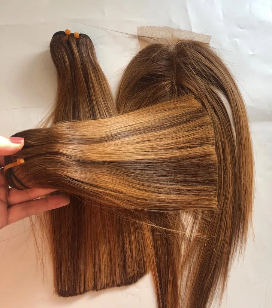 The Weft Super Double Color Highlight from 6 to 32  inches Wholesale Remy Hair Livihair Company